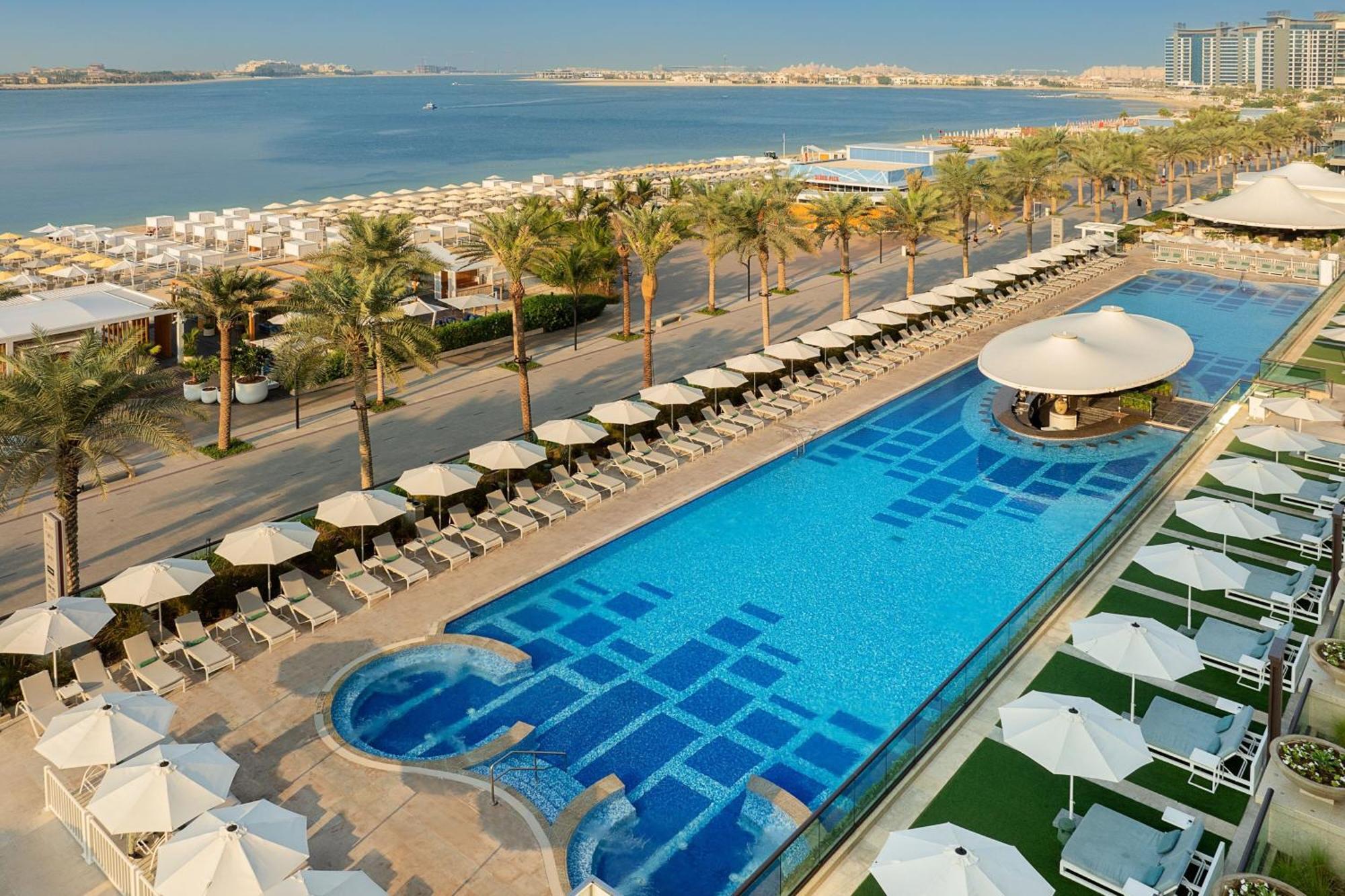 Marriott Resort Palm Jumeirah, 두바이 외부 사진 The Palm Beach Pool