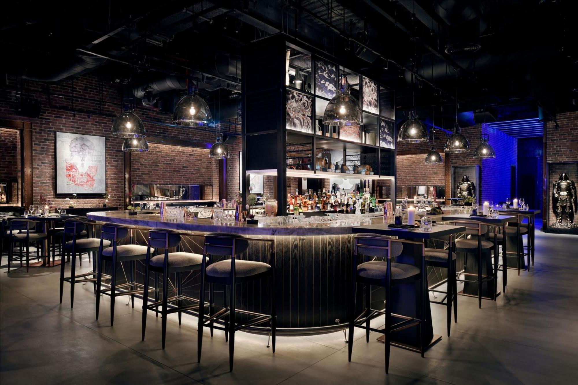 Marriott Resort Palm Jumeirah, 두바이 외부 사진 The bar at the restaurant