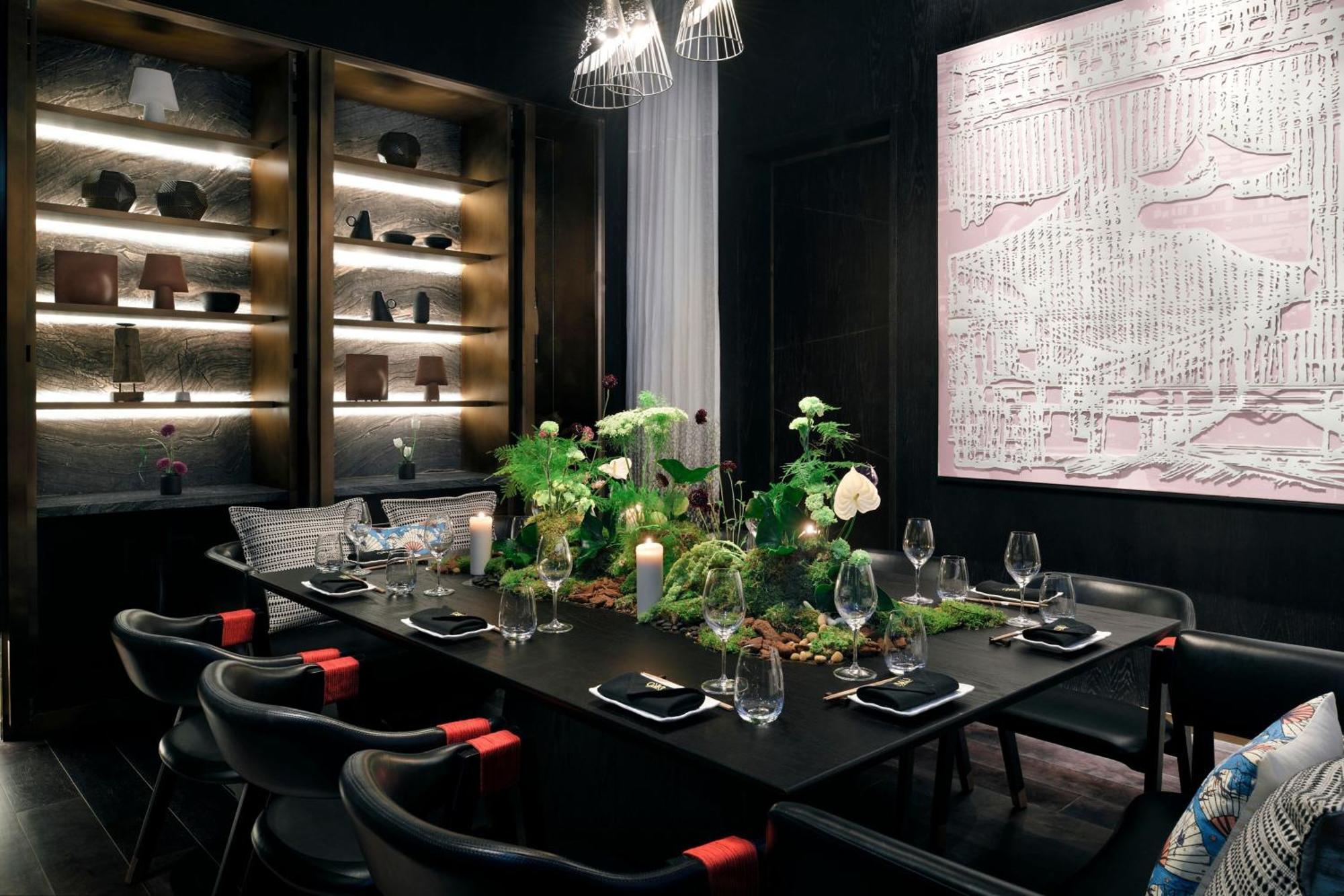 Marriott Resort Palm Jumeirah, 두바이 외부 사진 Private dining room at the restaurant