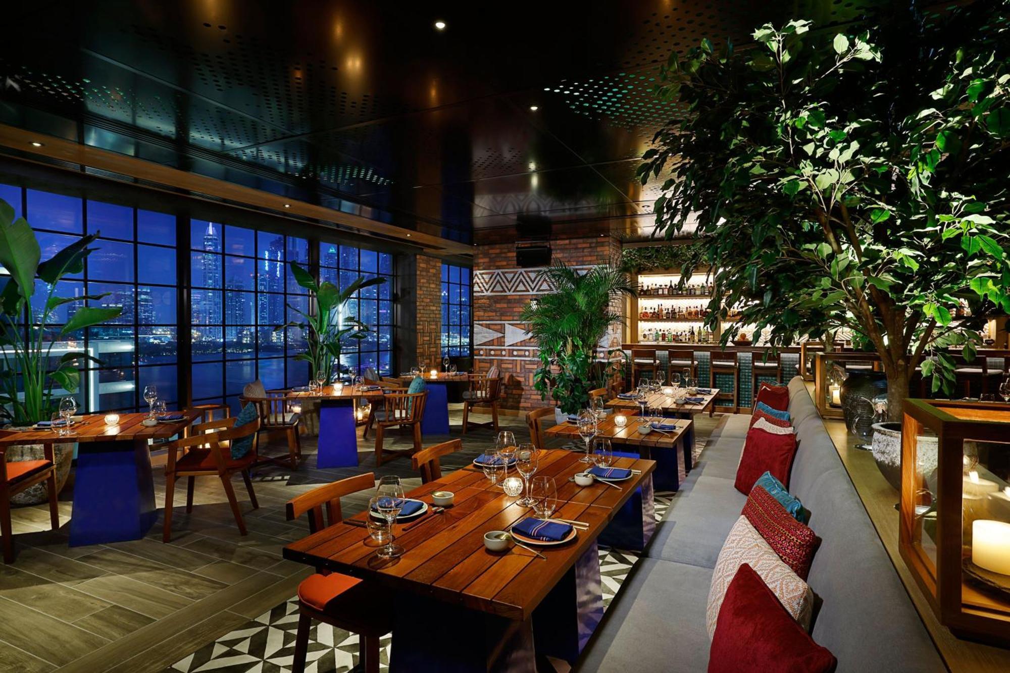Marriott Resort Palm Jumeirah, 두바이 외부 사진 The interior of the restaurant